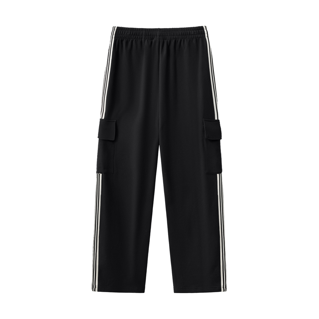 VELORIX" Side Stripe Straight-Leg Pants