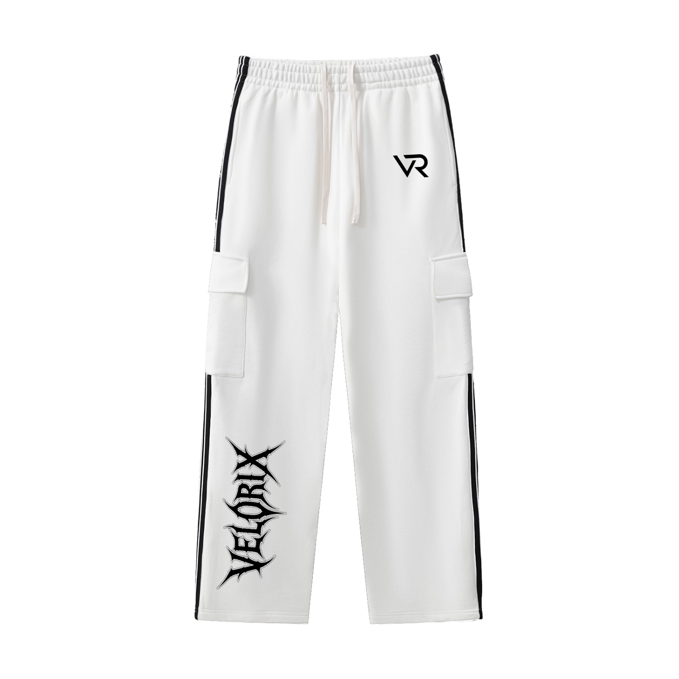 VELORIX" Side Stripe Straight-Leg Pants