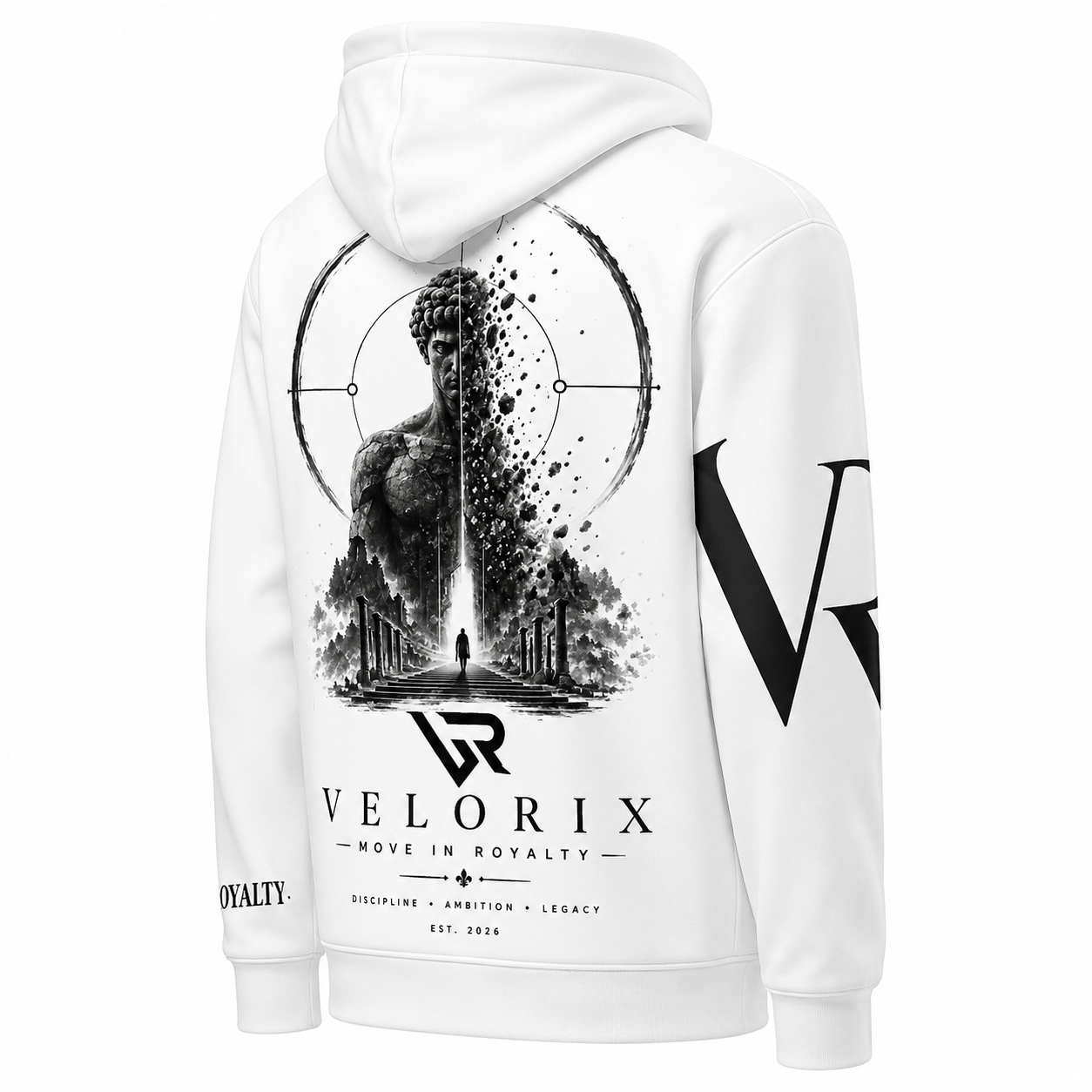 VELORIX" cotton hoodie