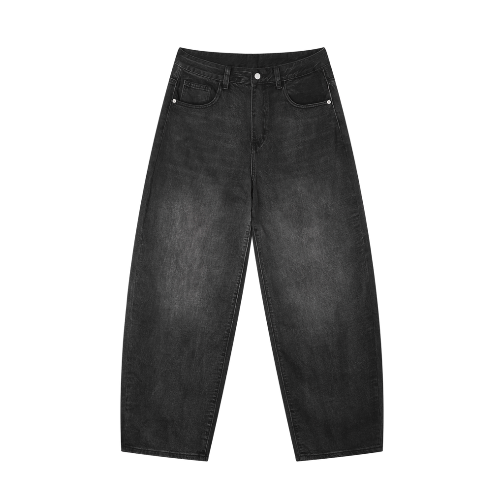 VELORIX" Men's Sunfade Vintage Wash Barrel Leg Jeans