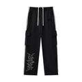 VELORIX" Side Stripe Straight-Leg Pants
