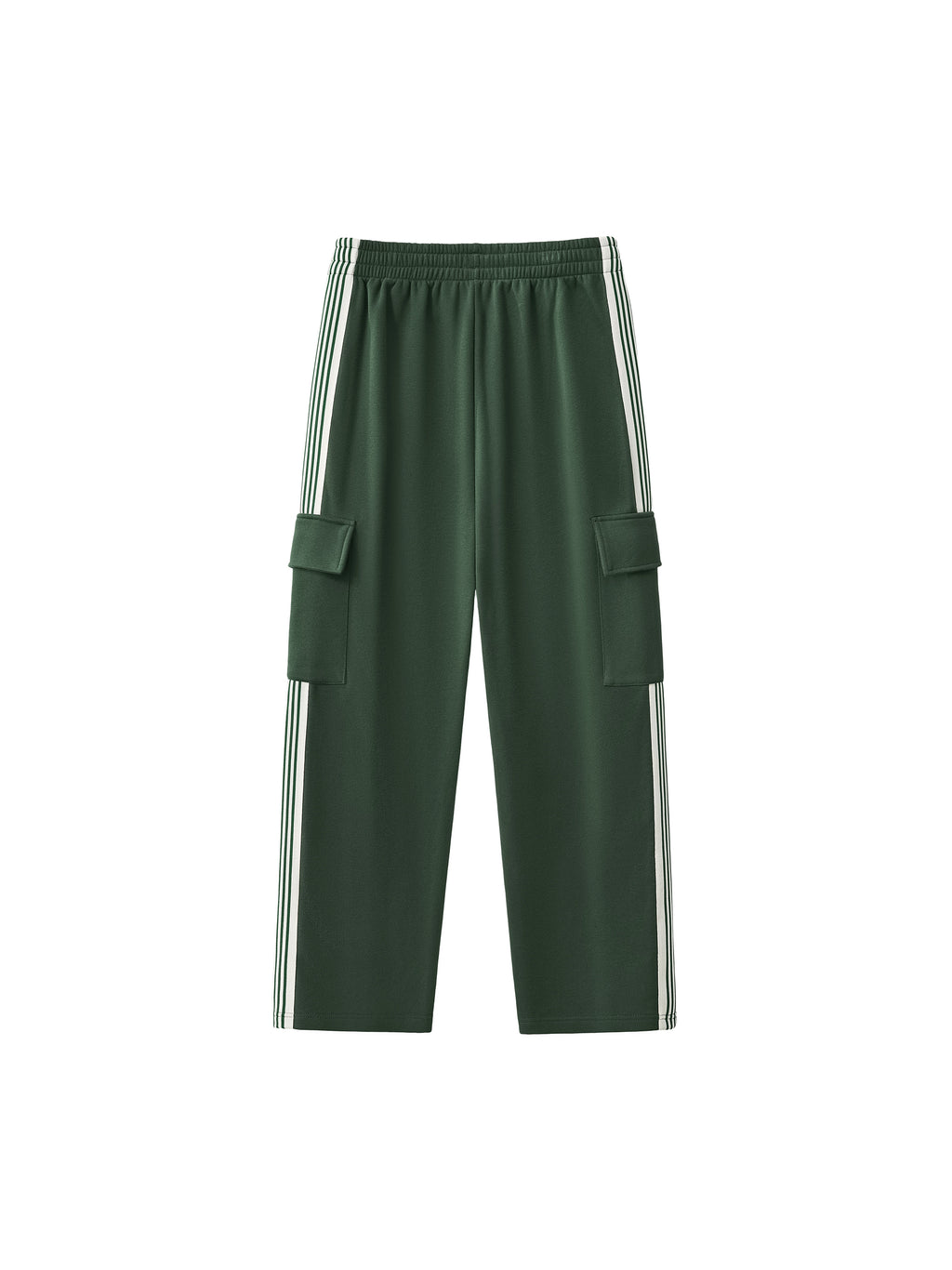 VELORIX" Side Stripe Straight-Leg Pants