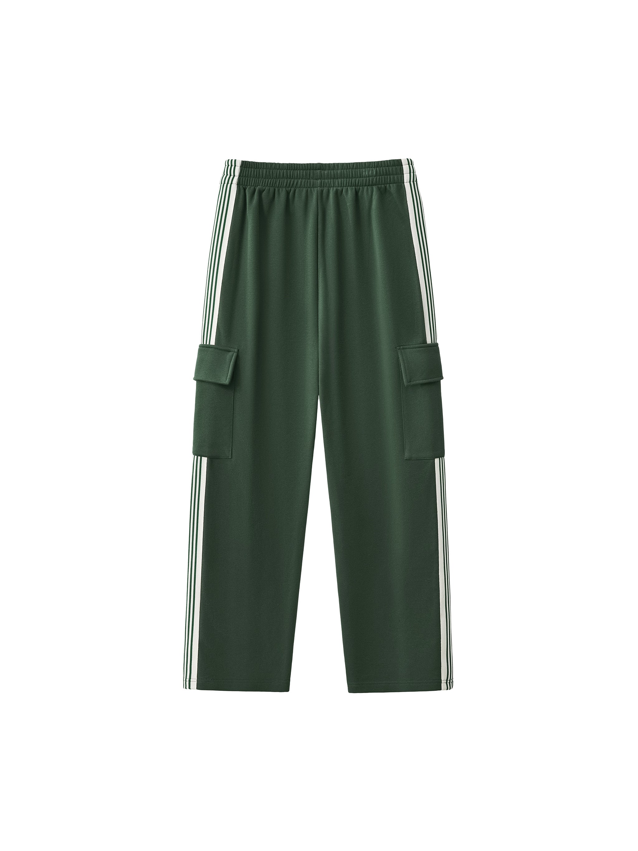 VELORIX" Side Stripe Straight-Leg Pants